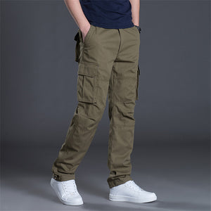 Mens Overalls Pockets Cargo Pants