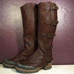 Retro Steampunk Leather Spats