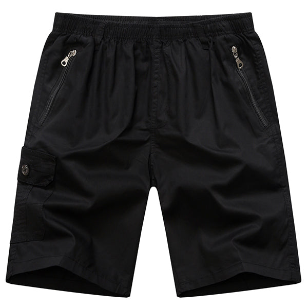 [47.2'' Waist] Men's Zip Plus Size Shorts