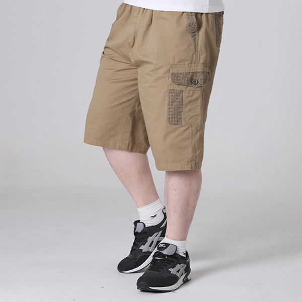 [50'' Waist] Mens Plus-size Cropped Trousers