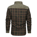 Men's Retro Check Pattern Stitching Warm Wanderer Jacket IV