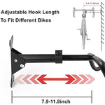 Dual Hook Folding Garage Wall Mounted Bicycle Bike Storage Stand