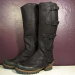 Retro Steampunk Leather Spats