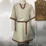 Viking Tunic With Celtic Knot Trim