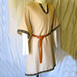 Viking Tunic With Celtic Knot Trim