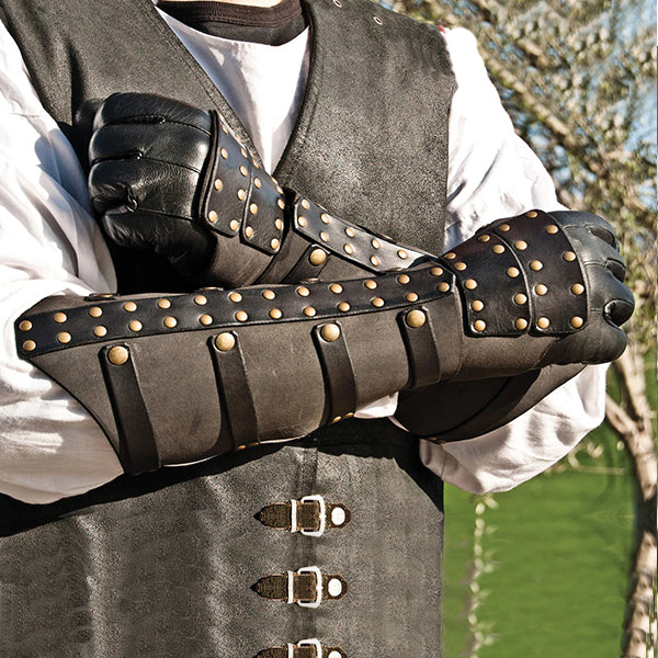 Fantasy Warrior Leather Bracers