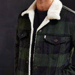 Retro Sherpa Trucker Jacke
