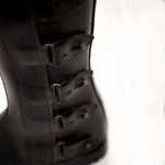 [Couple] Mens Leather Buttons Spats