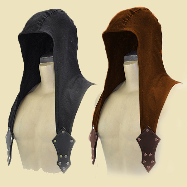 Medieval Leather Armor Cowl