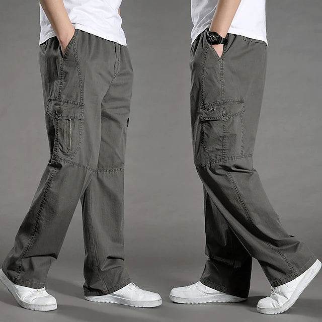 [M-6XL] Men's Plus-size Pockets Trousers