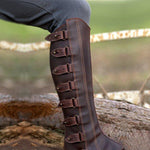 [Couple] Mens Leather Buttons Spats