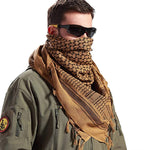 Military Tactical Desert Head Neck Scarf Arab Wrap with Tassel