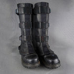 Real Leather Gaiters With Metal Buckle