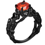 Skeleton Skull Ring