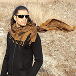 Military Tactical Desert Head Neck Scarf Arab Wrap with Tassel